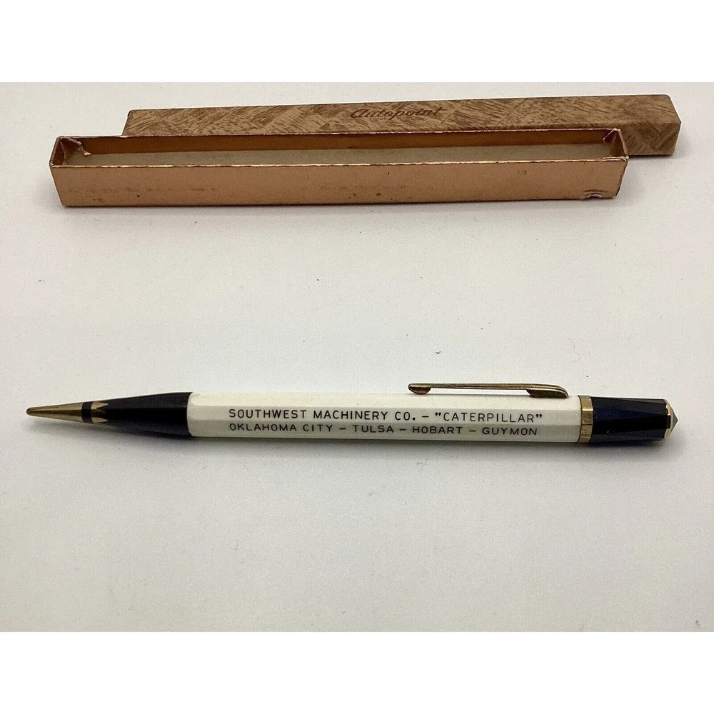 Vintage 1947 Autopoint Deluxe #52G Pencil “Caterpillar” Advert New Old Stock